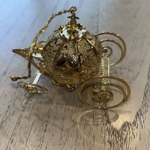 Baldwin Disney Cinderella Coach Carriage. 24 K Gold Plated Ornament Christmas